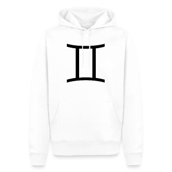 Sternzeichen Zwillinge, exklusives T-Shirt Design - Männer Premium Bio Hoodie - Weiß - Vorne - Nico (187cm)