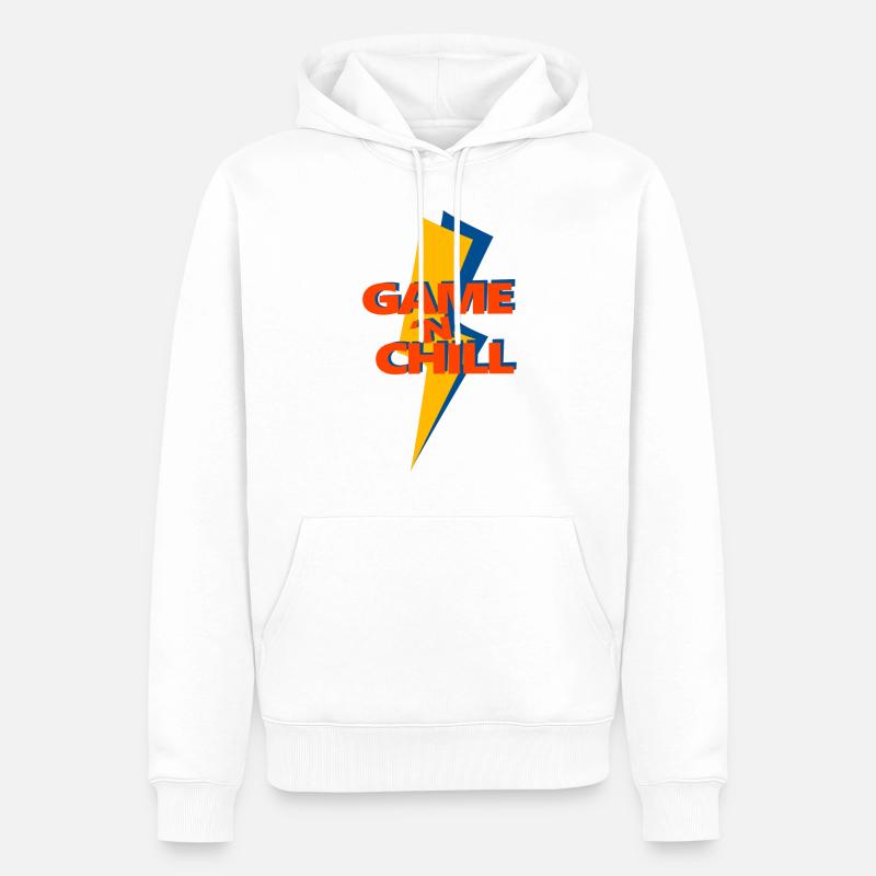 Jeu « n Réfrigérer - Sweat à capuche Premium bio Homme - blanc
