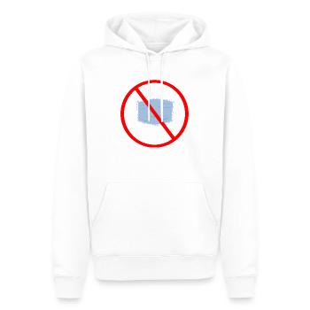 Maske - Männer Premium Bio Hoodie - Weiß - Vorne - Nico (187cm)