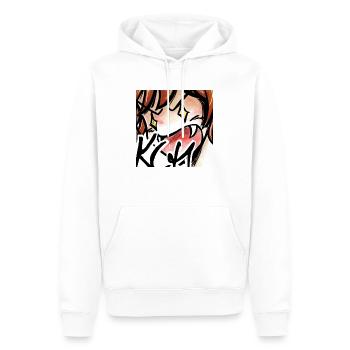 Rage - Männer Premium Bio Hoodie - Weiß - Vorne - Nico (187cm)