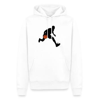 Basketballspieler - Männer Premium Bio Hoodie - Weiß - Vorne - Nico (187cm)