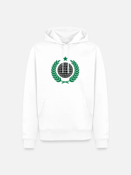 Laurel wreath (Golf) 02 - Men’s Premium Organic Hoodie - white