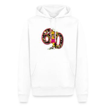 60 Jahre Geburtstag Shirt - Männer Premium Bio Hoodie - Weiß - Vorne - Nico (187cm)