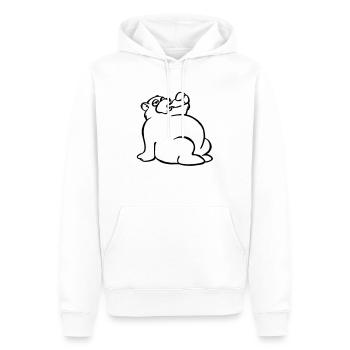 Denken soiffard - Männer Premium Bio Hoodie - Weiß - Vorne - Nico (187cm)