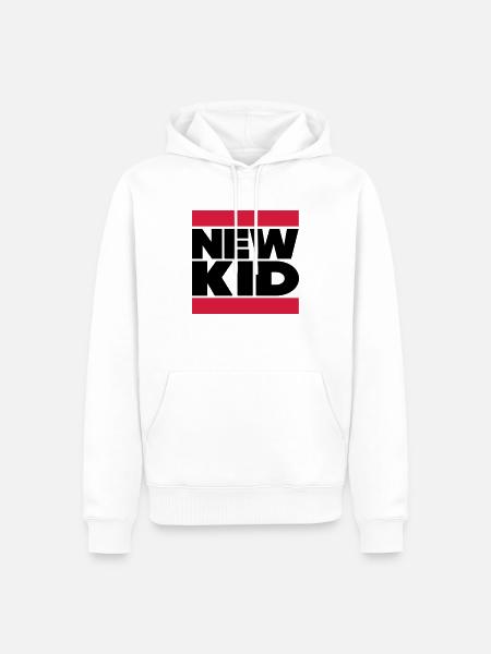 New Kid in Dubstep Look - Men’s Premium Organic Hoodie - white
