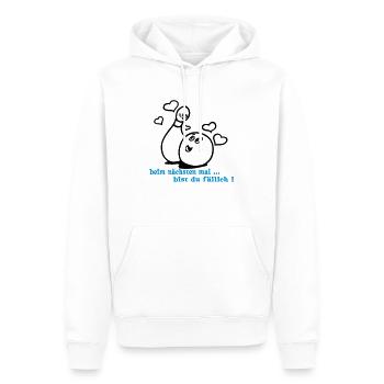 kegeln ... von wicki_de - Männer Premium Bio Hoodie - Weiß - Vorne - Nico (187cm)
