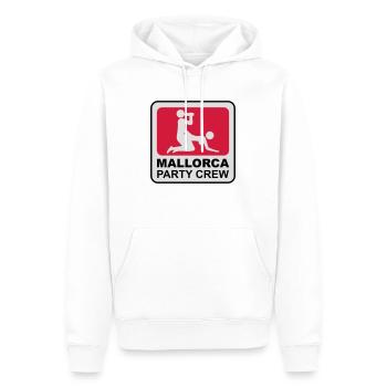 Mallorca Sonne Logo - Männer Premium Bio Hoodie - Weiß - Vorne - Nico (187cm)