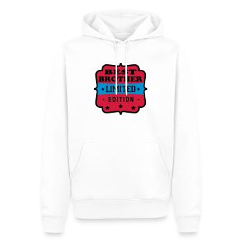 Best brother limited edition - Sweat à capuche Premium bio Homme - blanc - Devant - Nico (187cm)