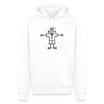 Torwart 1 - Männer Premium Bio Hoodie - Weiß - Vorne - Nico (187cm)