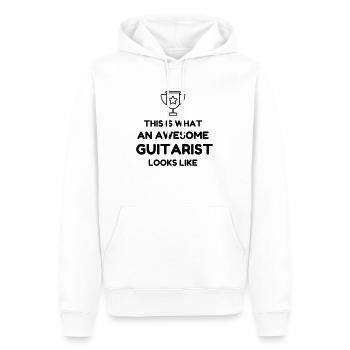 Gitarre Gitarrist Musik Musiker Musikerin - Männer Premium Bio Hoodie - Weiß - Vorne - Nico (187cm)