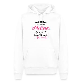 malteser leben sinnlos - Männer Premium Bio Hoodie - Weiß - Vorne - Nico (187cm)