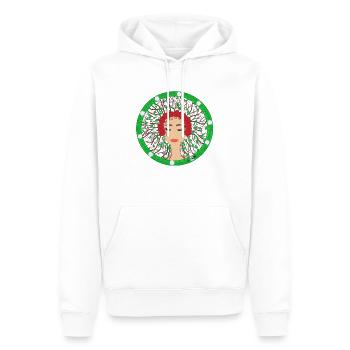 Femme de la Terre - Sweat à capuche Premium bio Homme - blanc - Devant - Nico (187cm)