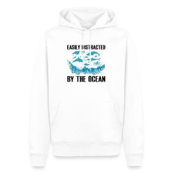 Récifs Océan Mer Biologiste Marin Plongeur Plongeurs - Sweat à capuche Premium bio Homme - blanc - Devant - Nico (187cm)