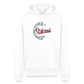 Afyon - Männer Premium Bio Hoodie - Weiß - Vorne - Nico (187cm)