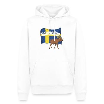 Schweden - Männer Premium Bio Hoodie - Weiß - Vorne - Nico (187cm)