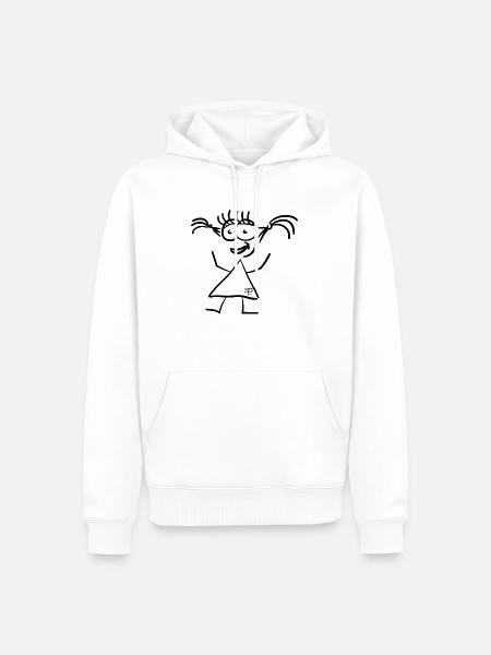 Die kleinste Größte - Männer Premium Bio Hoodie - Weiß