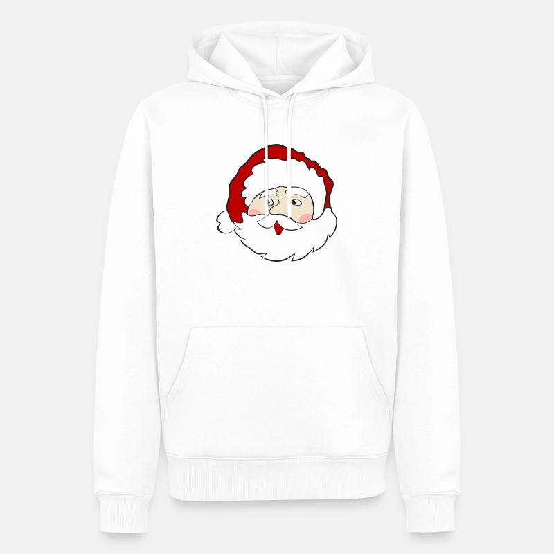 Weihnachtsmann - Männer Premium Bio Hoodie - Weiß