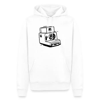 Kamera, Vintage Kamera, Alte Kamera, Old - Männer Premium Bio Hoodie - Weiß - Vorne - Nico (187cm)