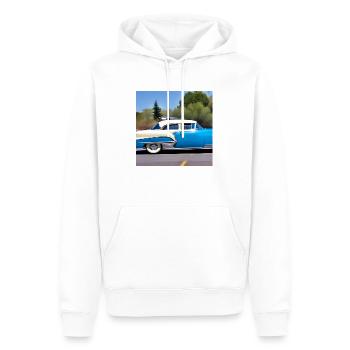 C29 - Männer Premium Bio Hoodie - Weiß - Vorne - Nico (187cm)