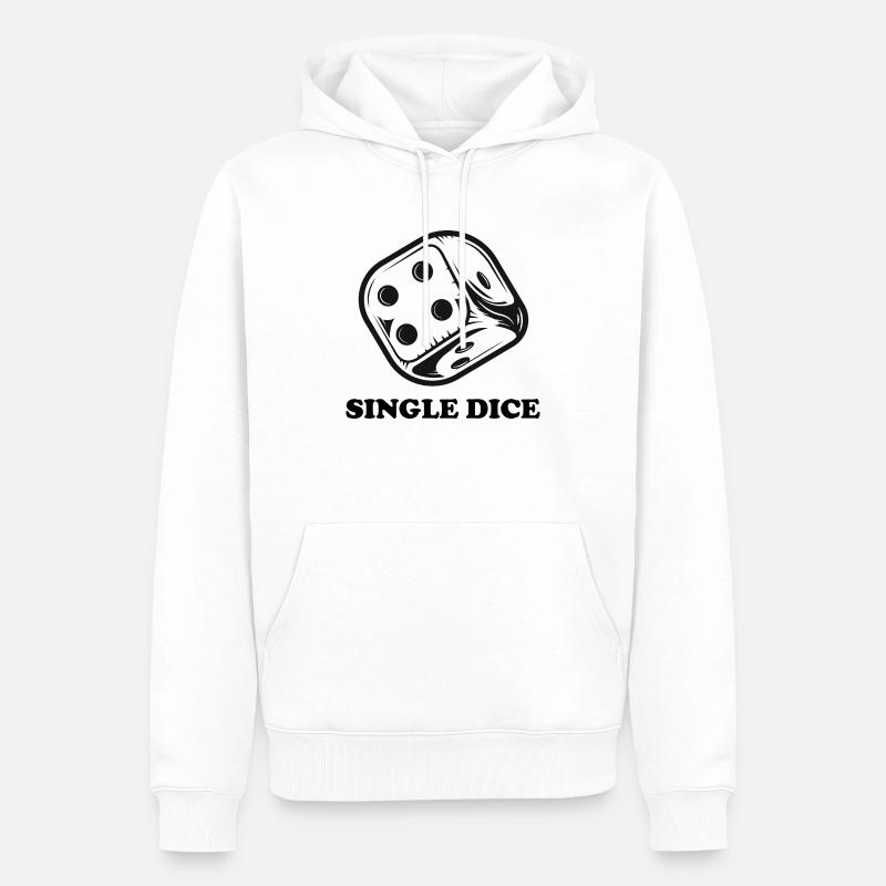 boardgame chess backgammon game night - Männer Premium Bio Hoodie - Weiß