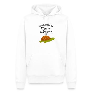 Nur Wegen Dem Kaiserschmarrn Hier - Schildkröte - Männer Premium Bio Hoodie - Weiß - Vorne - Nico (187cm)