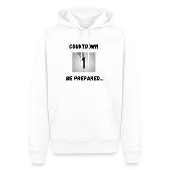 Countdown, be ready - Men’s Premium Organic Hoodie - white - Front - Nico (187cm)