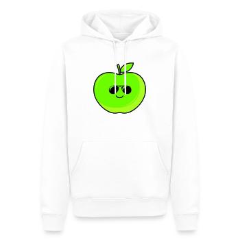 cooler apfel - Männer Premium Bio Hoodie - Weiß - Vorne - Nico (187cm)