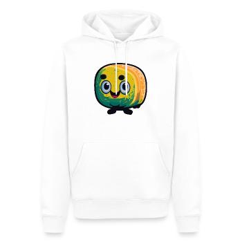 Casper - Männer Premium Bio Hoodie - Weiß - Vorne - Nico (187cm)