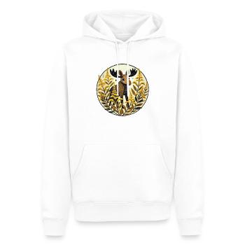 Élan - Sweat à capuche Premium bio Homme - blanc - Devant - Nico (187cm)