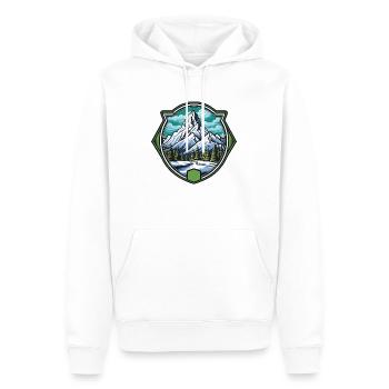 berge schnee winter - Männer Premium Bio Hoodie - Weiß - Vorne - Nico (187cm)