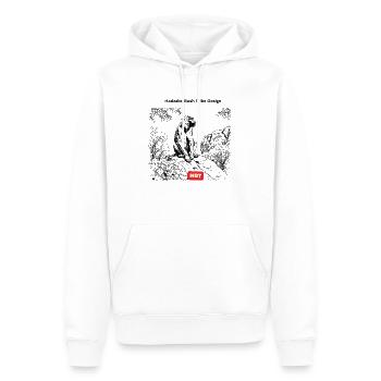 LGBT 23 - Sweat à capuche Premium bio Homme - blanc - Devant - Nico (187cm)