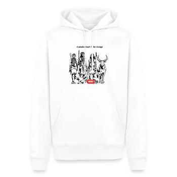 LGBT 20 - Sweat à capuche Premium bio Homme - blanc - Devant - Nico (187cm)