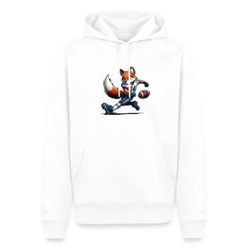 Fox Football - Sweat à capuche Premium bio Homme - blanc - Devant - Nico (187cm)
