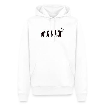 Beachvolleyball Volleyball Geschenk Volleyballer - Männer Premium Bio Hoodie - Weiß - Vorne - Nico (187cm)