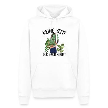 Keine Zeit Der Garten Ruft Garten Chefin - Männer Premium Bio Hoodie - Weiß - Vorne - Nico (187cm)