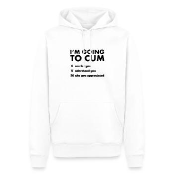 I'm going to - Men’s Premium Organic Hoodie - white - Front - Nico (187cm)