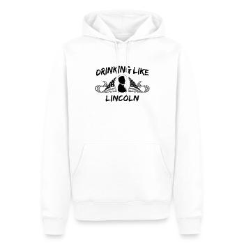 Drinking like Lincoln Independence Day 4th of July - Männer Premium Bio Hoodie - Weiß - Vorne - Nico (187cm)
