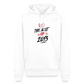 2013 best of - Männer Premium Bio Hoodie - Weiß - Vorne - Nico (187cm)