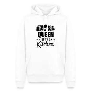queen of the kitchen - Men’s Premium Organic Hoodie - white - Front - Nico (187cm)