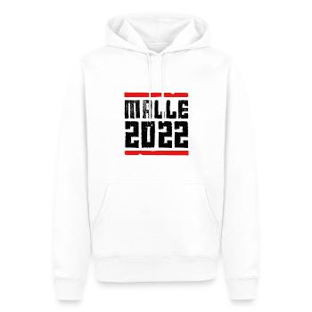 malle 2022 - Männer Premium Bio Hoodie - Weiß - Vorne - Nico (187cm)