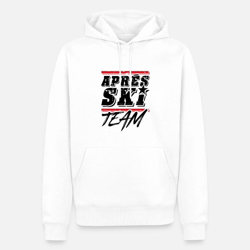 apres équipe de ski - Sweat à capuche Premium bio Homme - blanc