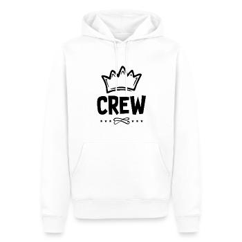 Crew - Men’s Premium Organic Hoodie - white - Front - Nico (187cm)