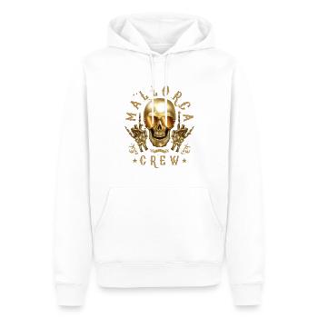 vacances de fête de l’équipage à Majorque - Sweat à capuche Premium bio Homme - blanc - Devant - Nico (187cm)