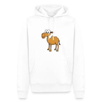 Kamel Comic - Männer Premium Bio Hoodie - Weiß - Vorne - Nico (187cm)
