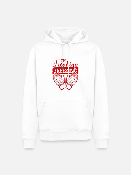 Freezing Winter - Männer Premium Bio Hoodie - Weiß