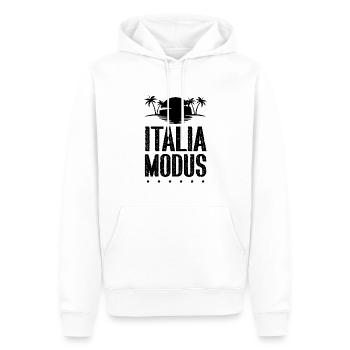 Italia Modus - Männer Premium Bio Hoodie - Weiß - Vorne - Nico (187cm)
