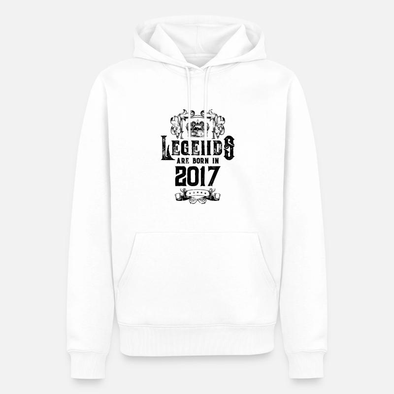 Anniversaire des légendes 2017 - Sweat à capuche Premium bio Homme - blanc