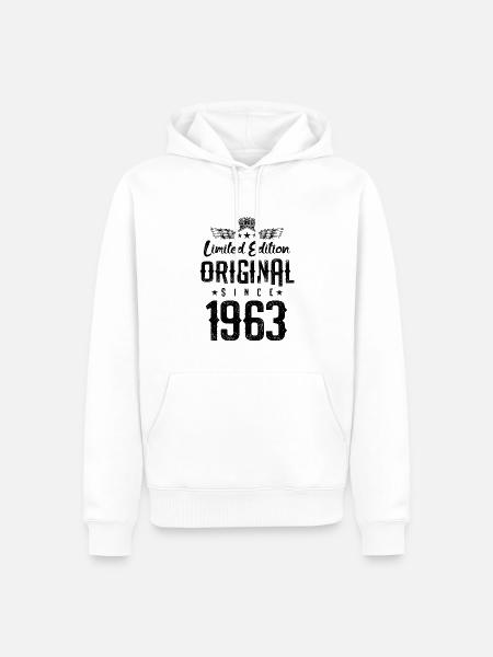 1963 limited edition - Männer Premium Bio Hoodie - Weiß