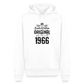 1966 limited edition - Männer Premium Bio Hoodie - Weiß - Vorne - Nico (187cm)