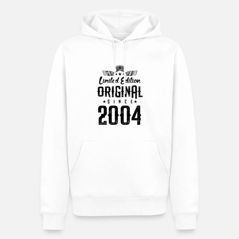 Édition limitée 2004 - Sweat à capuche Premium bio Homme - blanc